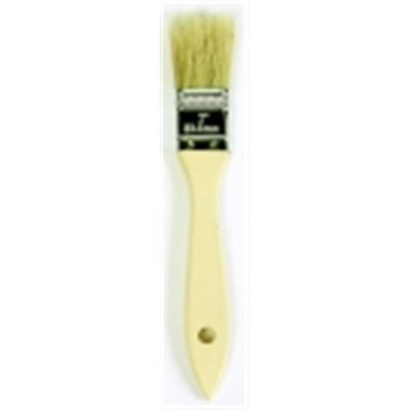 Jack Richeson Jack Richeson Flat Natural White Bristle Wood Handle Paint Brush; 1 in. 224295